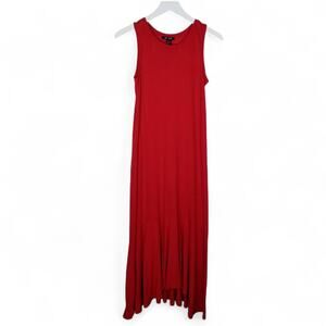 NIC+ZOE Red Linen Modal Sleeveless Maxi Dress - XS